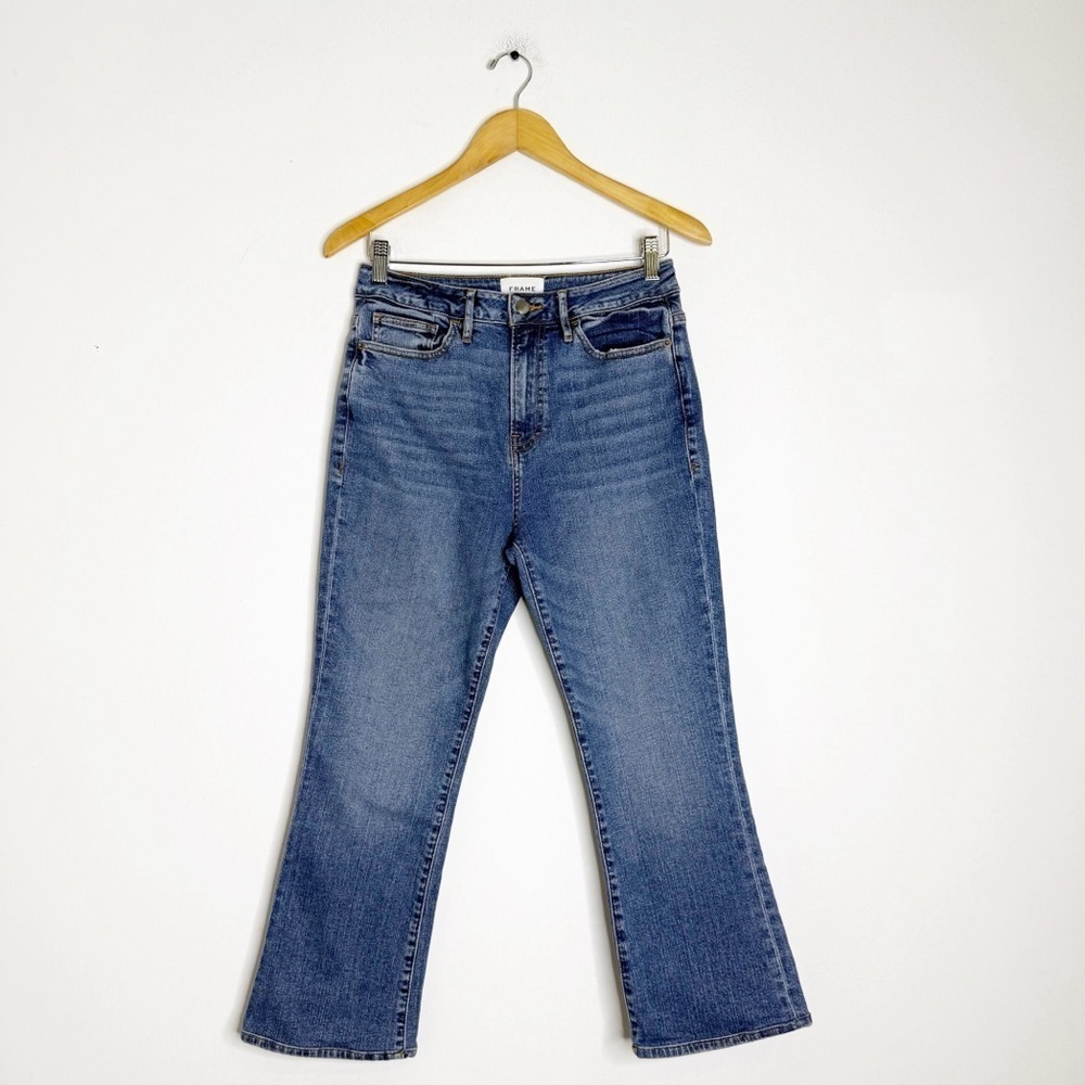 FRAME Denim Bixby Crop Bootcut Jeans – Size 28